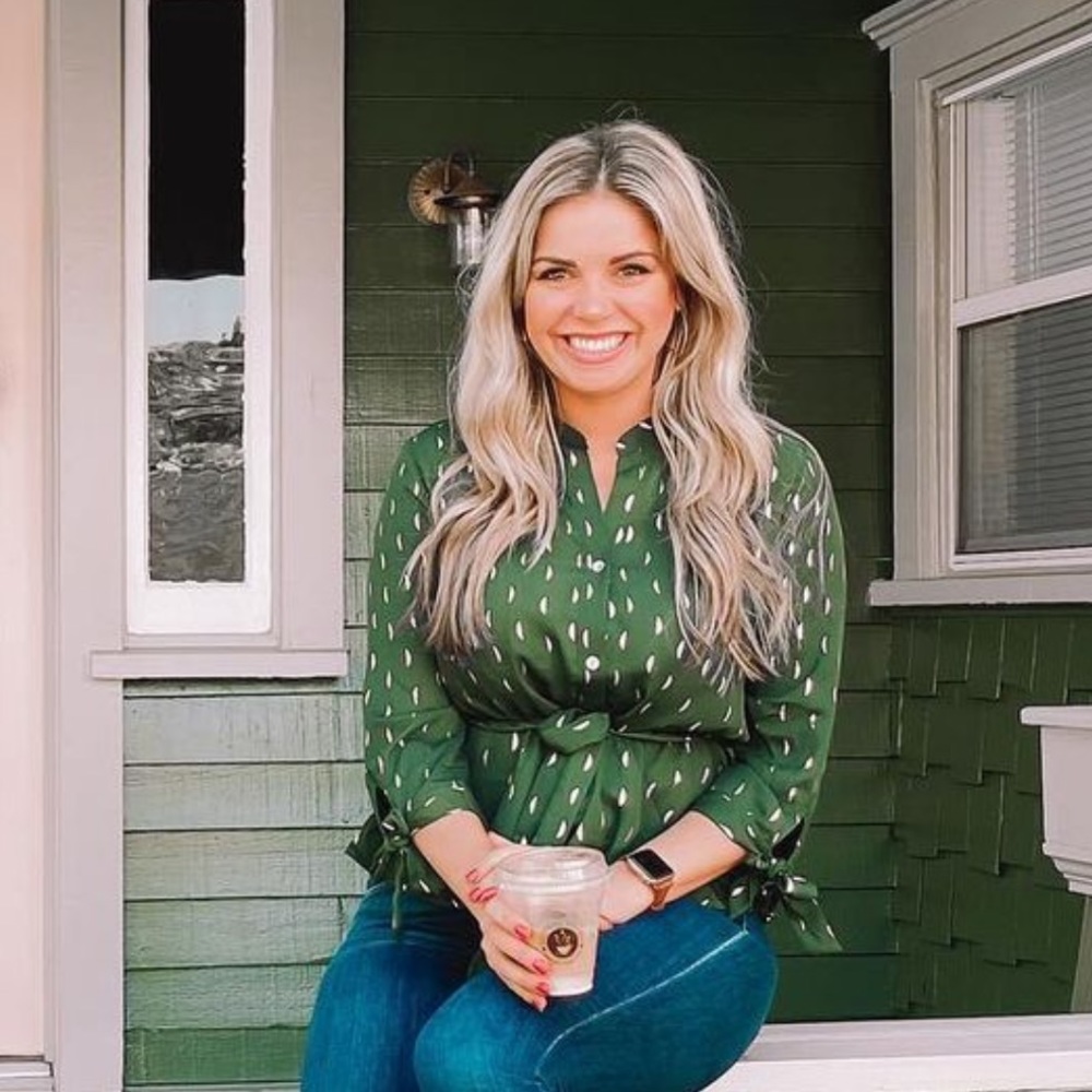 Green/Gold Blouse